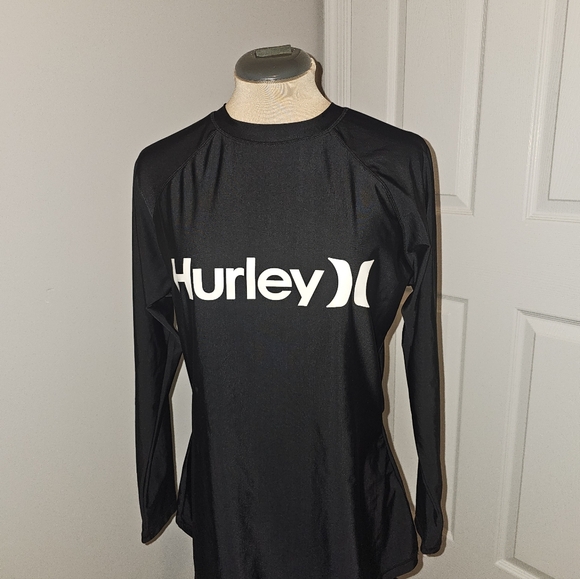 Hurley Long Sleeve Rashguard Swim Shirt Women UPF 50+ SPF & UV Protection Sz 2x - Picture 4 of 9